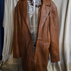 Juicy Couture Men's Trench Coat in Chestnut Brown